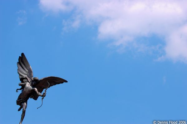 Eros Over Piccadilly Circus